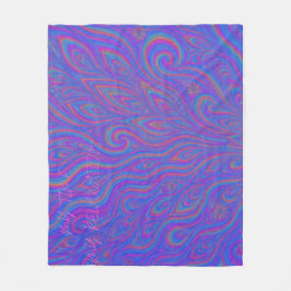 My Time, My Relaxation - Psychedelic Throw Blanke Fleecedecke