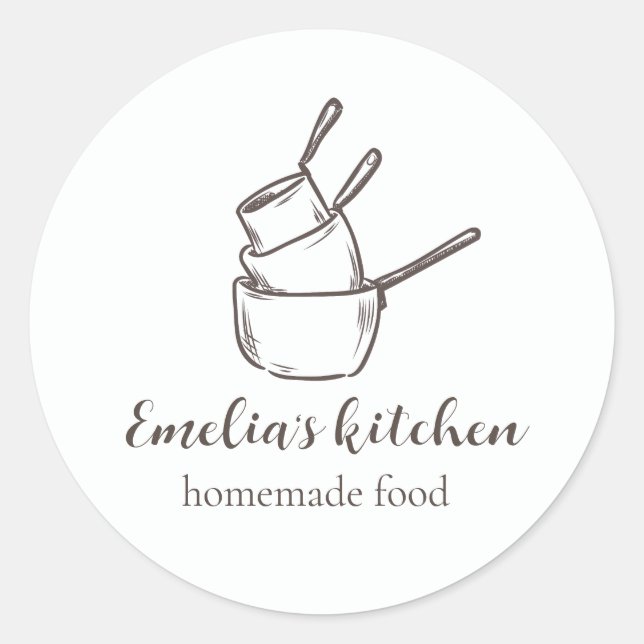 My tiny kitchen logo Sticker (Vorderseite)