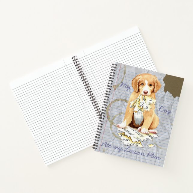 My Toller Ate My Lesson-Notebook Notizbuch (Innenseite)