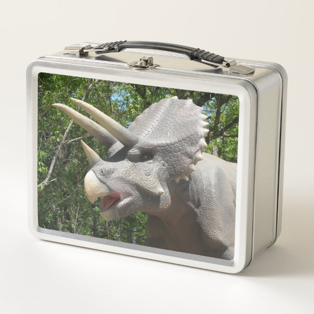 My Triceratops Dinosaurrs  Metall Brotdose (Vorderseite)