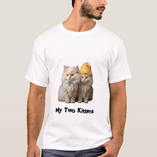 My Two Kittens, conexión única: siempre juntos, T-Shirt (Vorderseite)