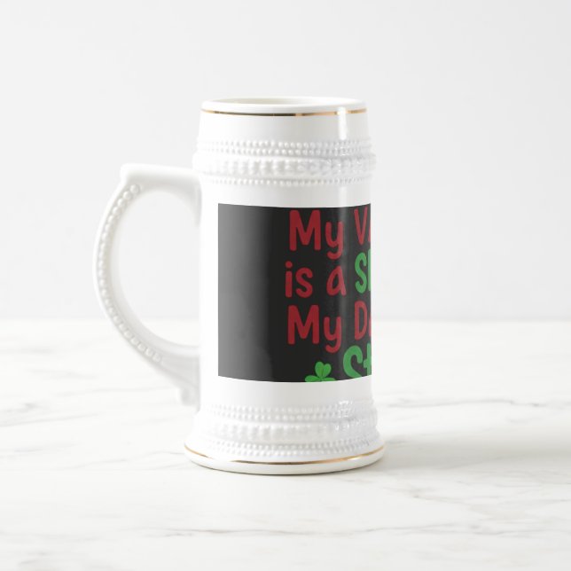 My Valentine is a Shamrock Funny St. Patrick's Day Bierglas (Links)