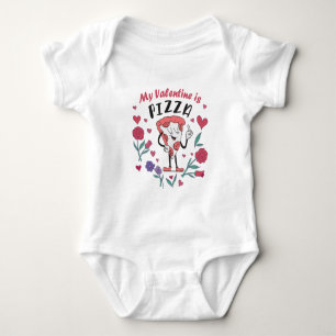 My Valentine is Pizza Invitation T-Shirt Hoodie Baby Strampler