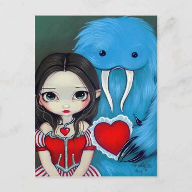 "My Very Strange Valentine" Postcard Feiertagspostkarte (Vorderseite)