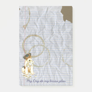 My Wire Fox Terrier Ate Mein Lektionsplan Post-it Klebezettel