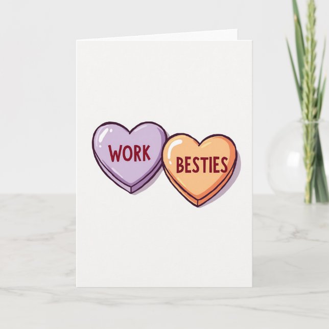 My Work Bestie Is The Best Card Karte (Vorderseite)