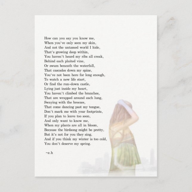 My World Within Postcard Postkarte (Vorderseite)