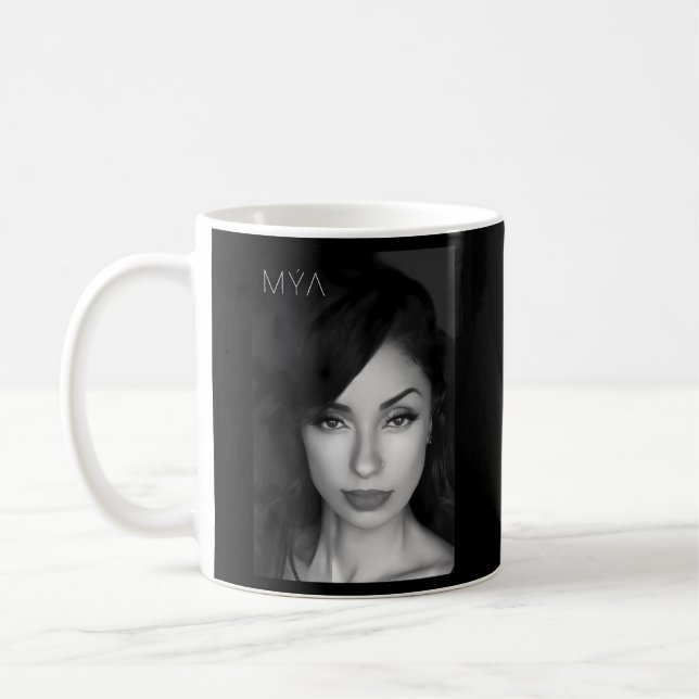 Mya Nah Schwarz-weiß Kaffeetasse (Links)