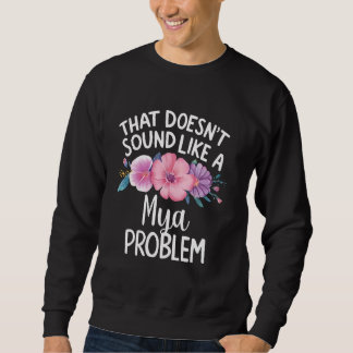 MYA Personalisierte Niedliche Blume Girls MYA Name Sweatshirt