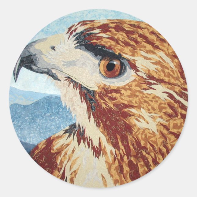 Mya - Red-Schwanz-Hawk-Aufkleber Runder Aufkleber (Vorderseite)