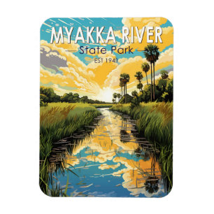 Myakka River Staat Park Florida Kunst, Dichtung un Magnet