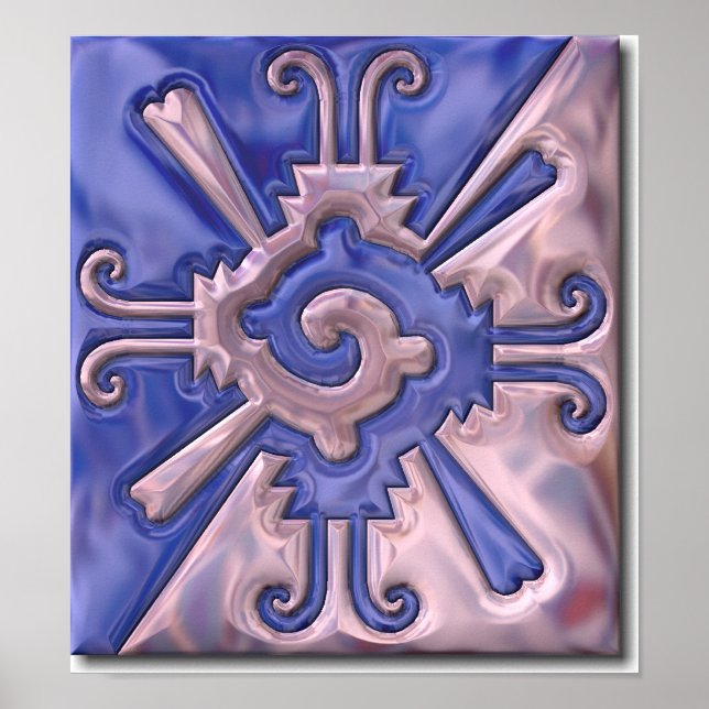 Myan Hunab Ku-glass Poster (Vorne)