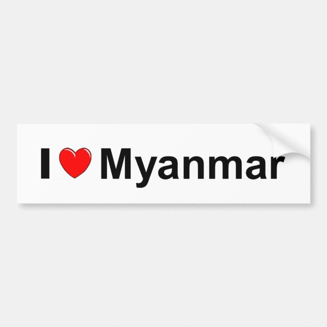 Myanmar Autoaufkleber (Vorne)