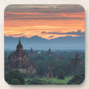 Myanmar, Bagan Sonnenaufgang Getränkeuntersetzer