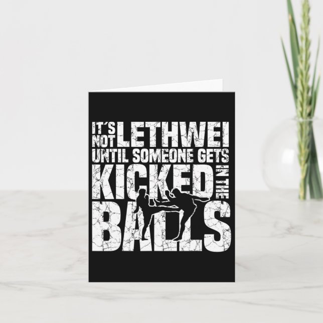 Myanmar Boxing Burmese Boxer Art F 9 Limbs Lethwei Karte (Vorderseite)