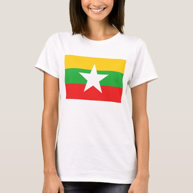 Myanmar Flag x Map T - Shirts (Vorderseite)