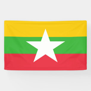 Myanmar-Flagge Banner