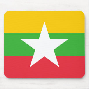 Myanmar-Flagge Mousepad