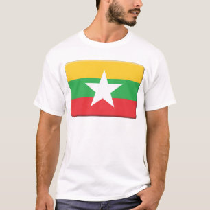Myanmar-Flagge PERSONIFIZIEREN T-Shirt
