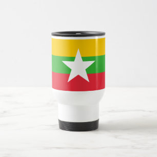 Myanmar-Flagge Reisebecher