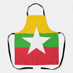 Myanmar-Flagge Schürze