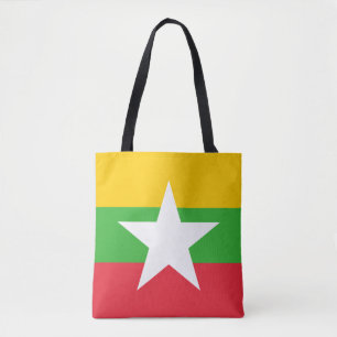 Myanmar-Flagge Tasche