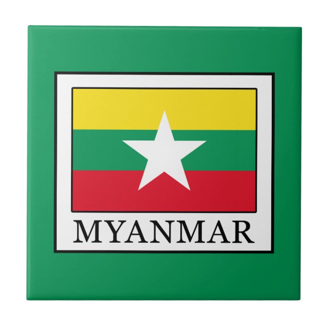 Myanmar Fliese (Vorderseite)
