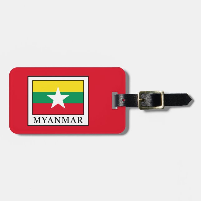 Myanmar Gepäckanhänger (Vorderseite horizontal)
