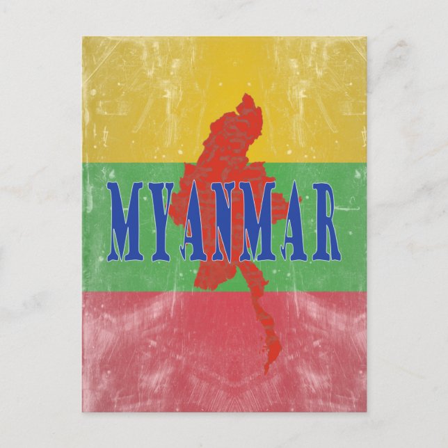 Myanmar Postkarte (Vorderseite)