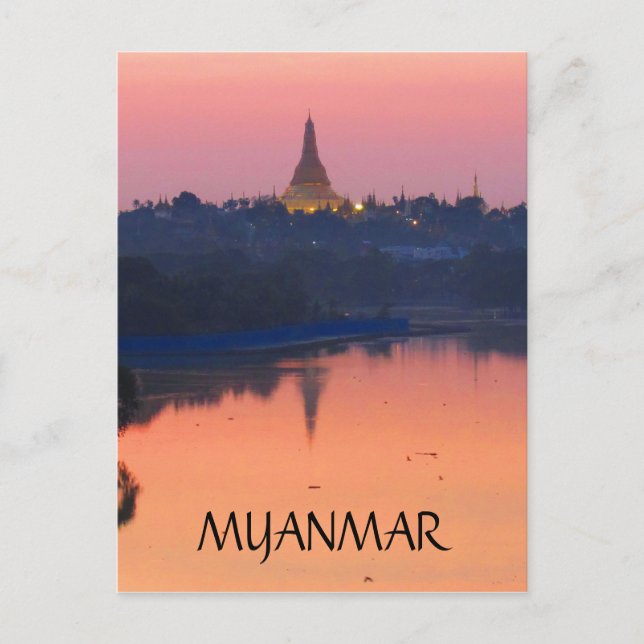 Myanmar Postkarte (Vorderseite)
