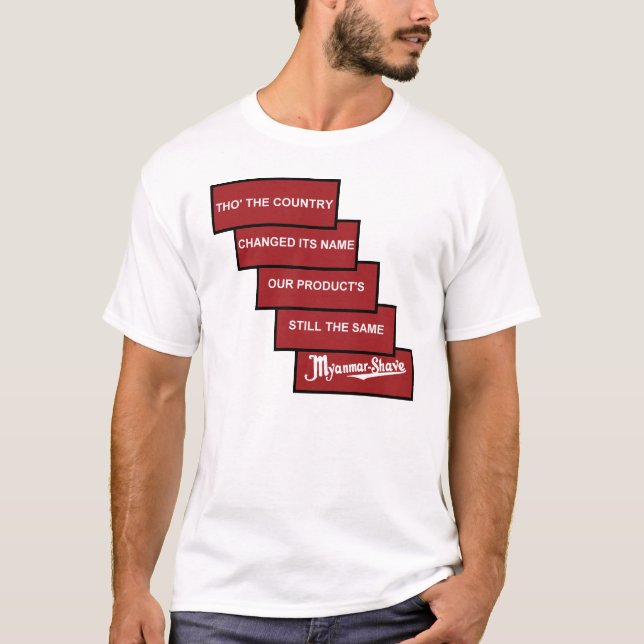 Myanmar-Rasur - aktualisierte Birma-Rasur T-Shirt (Vorderseite)