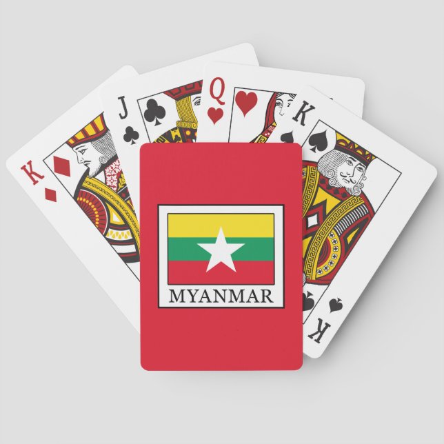 Myanmar Spielkarten (Rückseite)