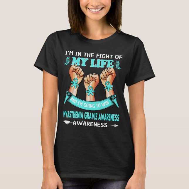 MYASTHENIA GRAVIS AWARENESS T-Shirt (Vorderseite)