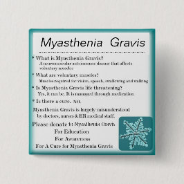 Myasthenia Gravis Bewusstsein Button