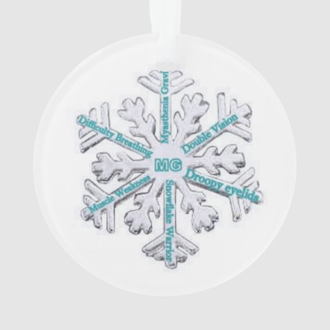 Myasthenia Gravis Bewusstsein [c] Ornament (Rückseite)