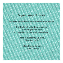 Myasthenia Gravis Bewusstsein Fotodruck