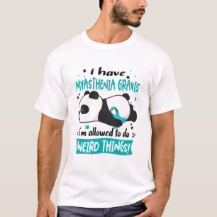 Myasthenia Gravis Bewusstsein Monat Band Geschenke T-Shirt