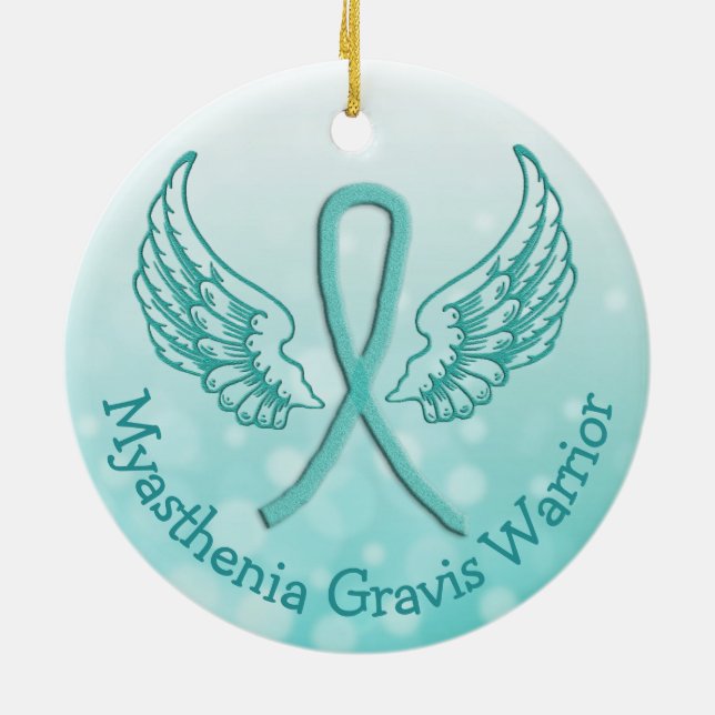 Myasthenia Gravis Flocon de neige Ornement de Noël (Dos)