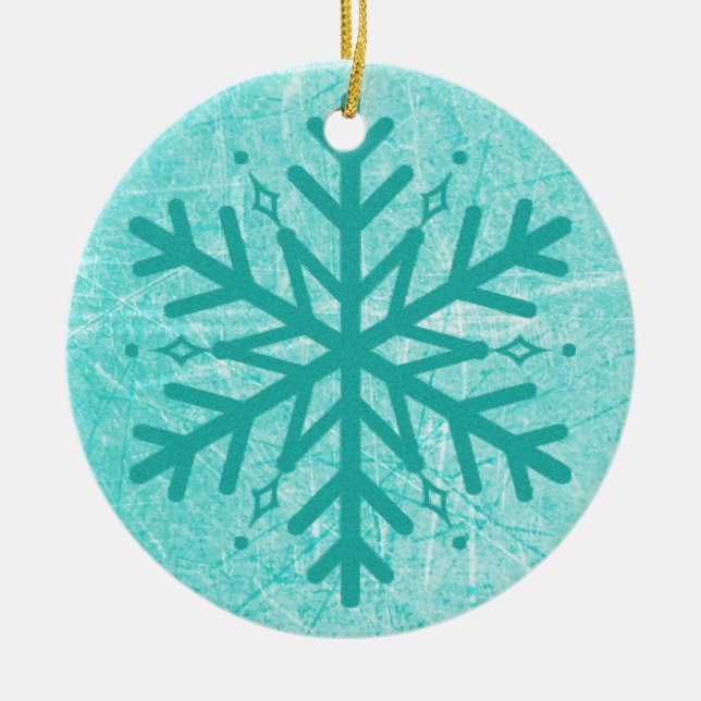 Myasthenia Gravis Flocon de neige Ornement de Noël (Devant)