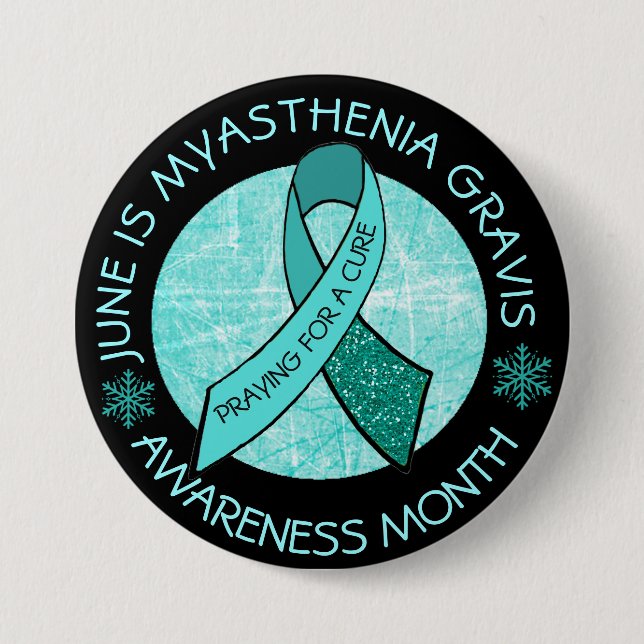Myasthenia Gravis Gebet für eine Heilung Button (Vorderseite)