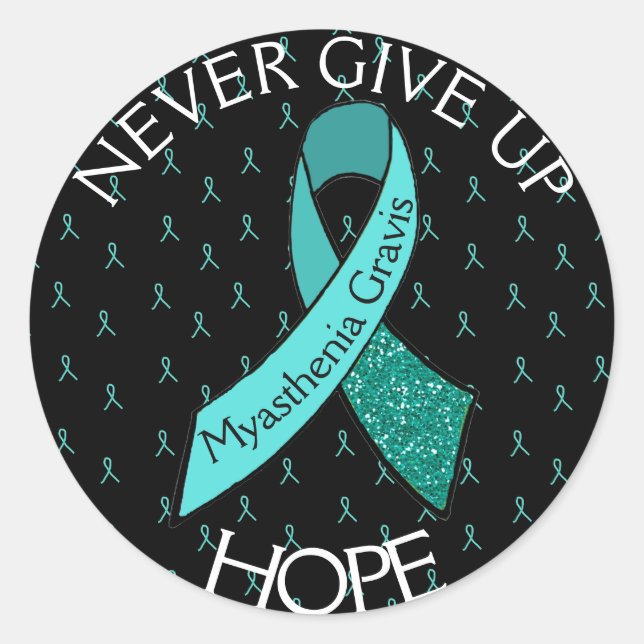 Myasthenia Gravis gibt niemals den Sticker der Hof (Vorderseite)