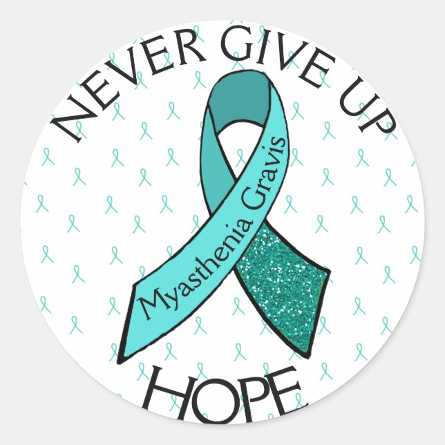 Myasthenia Gravis gibt niemals den Sticker der Hof (Vorderseite)