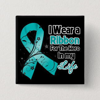 Myasthenia Gravis Ribbon Hero in My Life Button