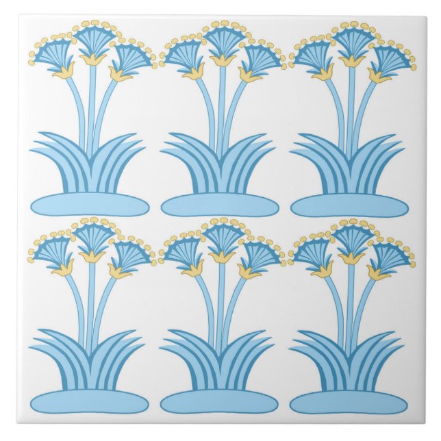 Mycenae floral Tile Fliese (Vorderseite)