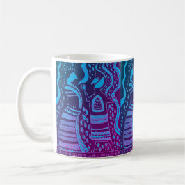 Mycenaean Griechisch Inspiriert Blue Couple Tasse