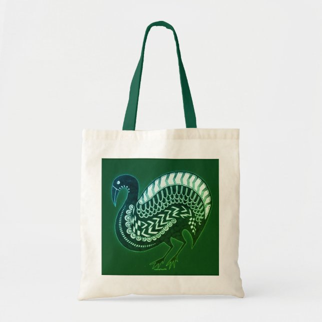 Mycenaean Griechisch Inspiriert Green Bird Tote Ba Tragetasche (Vorne)