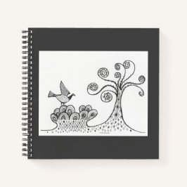 Mycenaean Griechisch Inspiriert Landscape & Bird N Notizbuch