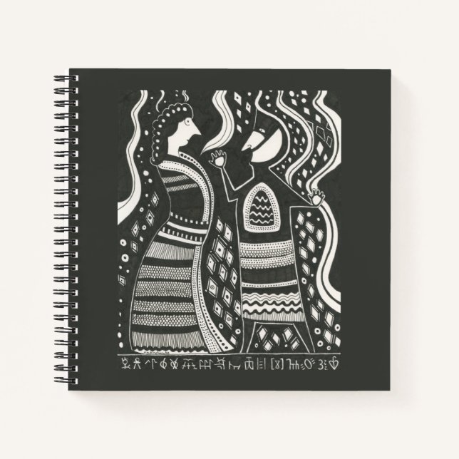 Mycenaean Griechisch Inspiriertes Coupé-Notebook Notizbuch (Vorderseite)