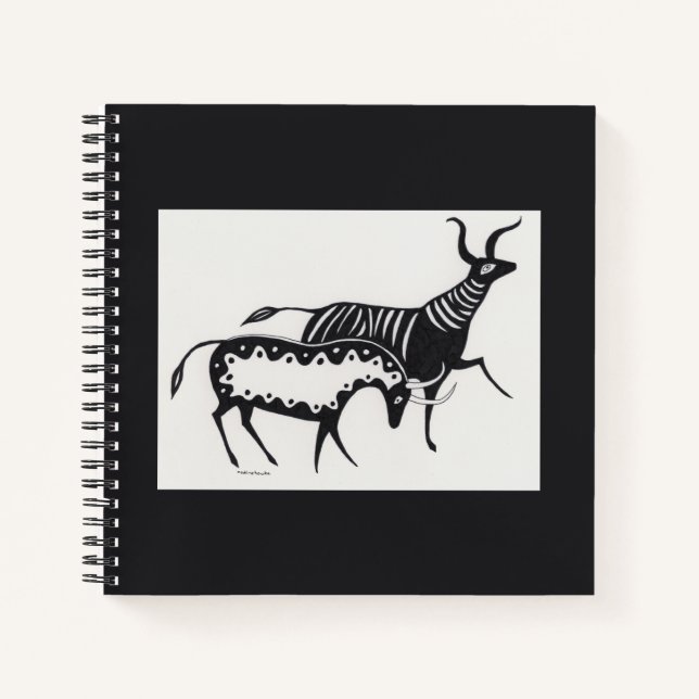 Mycenaean Griechisch Inspiriertes Viehbuch Notizbuch (Vorderseite)
