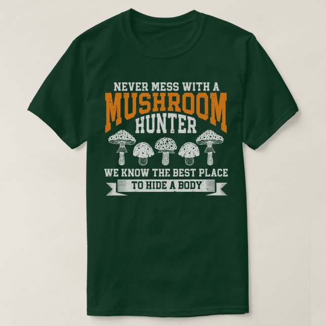 Mycology Foraging Fungi Mushroom Hunter Mushroom H T-Shirt (Design vorne)